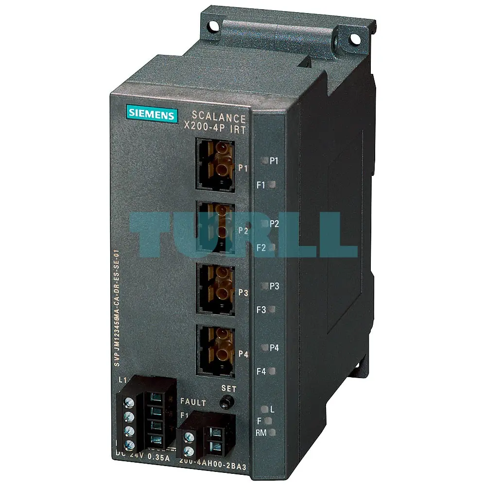 6GK5200-4AH00-2BA3 SIEMENS SCALANCE X200-4PIRT Managed IE IRT Switch Original Brand New - Image 3