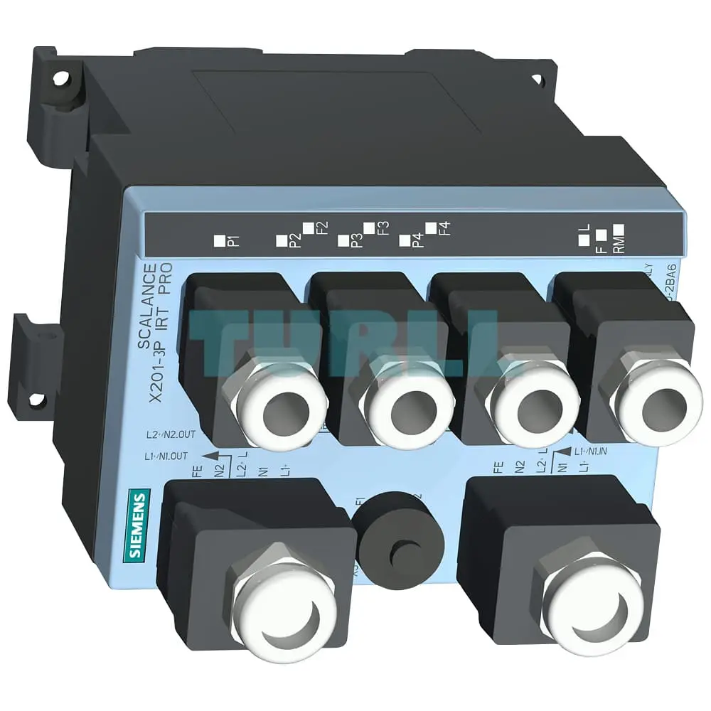 6GK5201-3JR10-2BA6 SIEMENS SCALANCE X201-3P IRT PRO Managed IE IRT Switch IP65/67 Original Brand New - Image 4