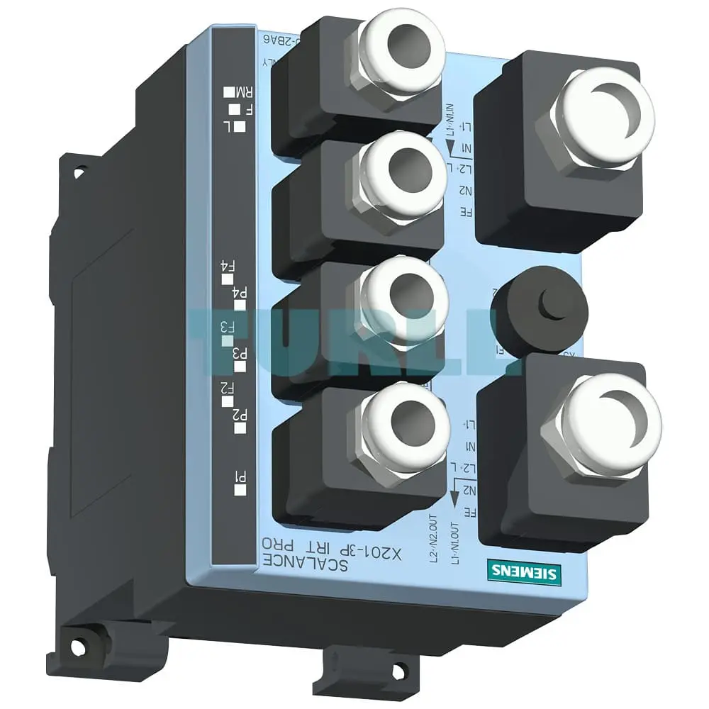 6GK5202-2JR10-2BA6 SIEMENS SCALANCE X202-2P IRT PRO Managed IE IRT Switch IP65/67 Original Brand New - Image 3