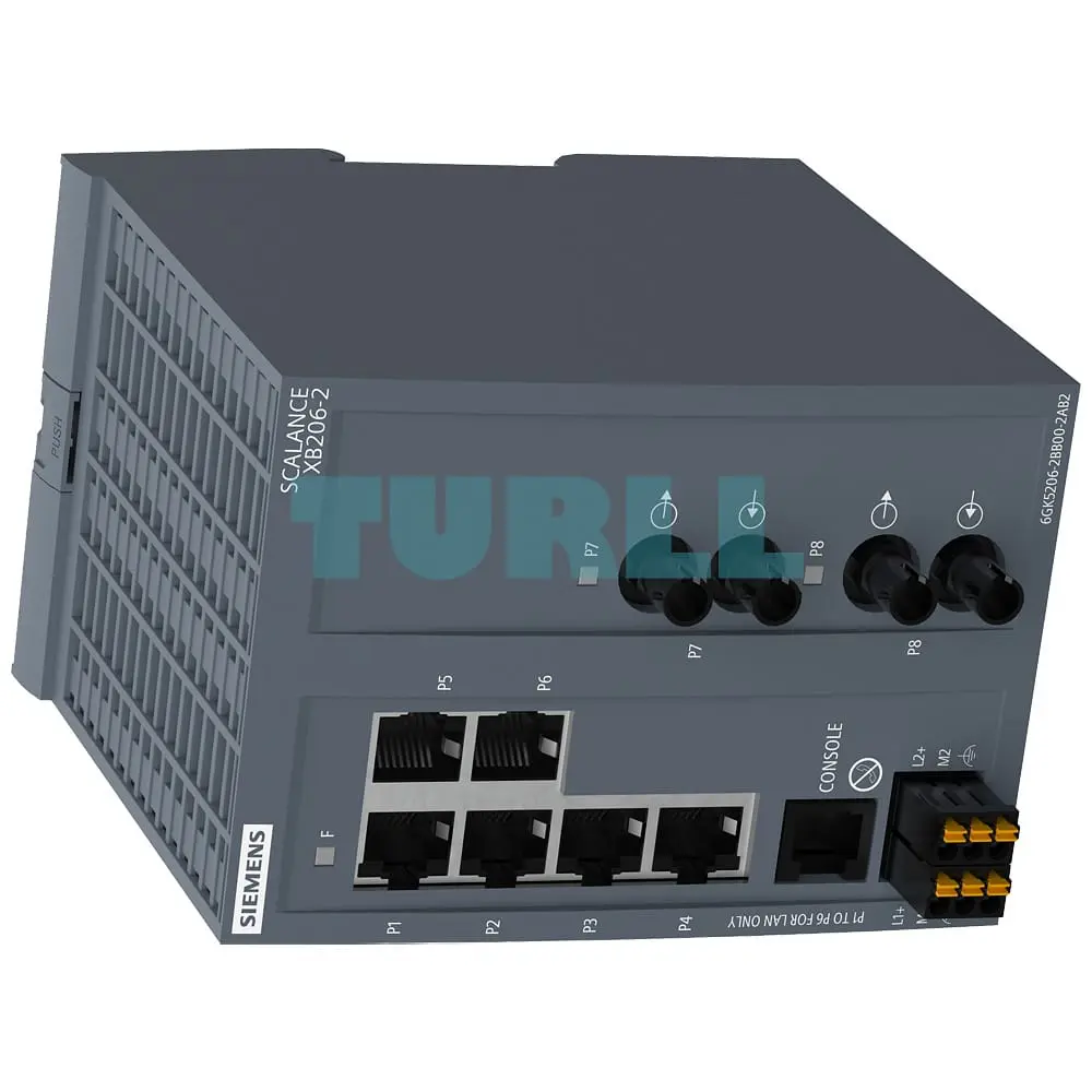 6GK5206-2BB00-2AB2 SIEMENS SCALANCE XB206-2 Managed IE Switch with Fiber Ports Original Brand New - Image 4