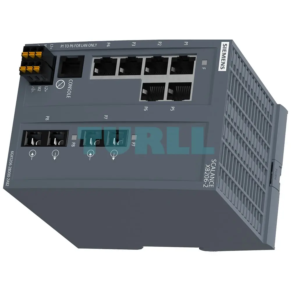 6GK5206-2BD00-2AB2 SIEMENS SCALANCE XB206-2 Managed IE Switch with SC Fiber Ports Original Brand New - Image 2