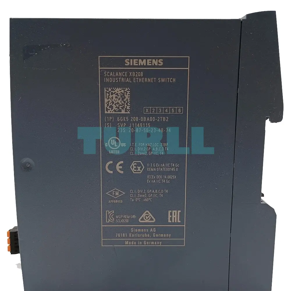 6GK5208-0BA00-2TB2 Siemens SCALANCE XB208 exclusive switch