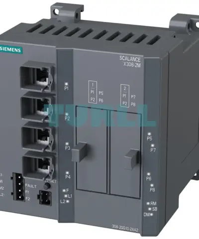 6GK5308-2GG10-2AA2 SIEMENS SCALANCE X308-2M managed industrial Ethernet switch with modular media interfaces