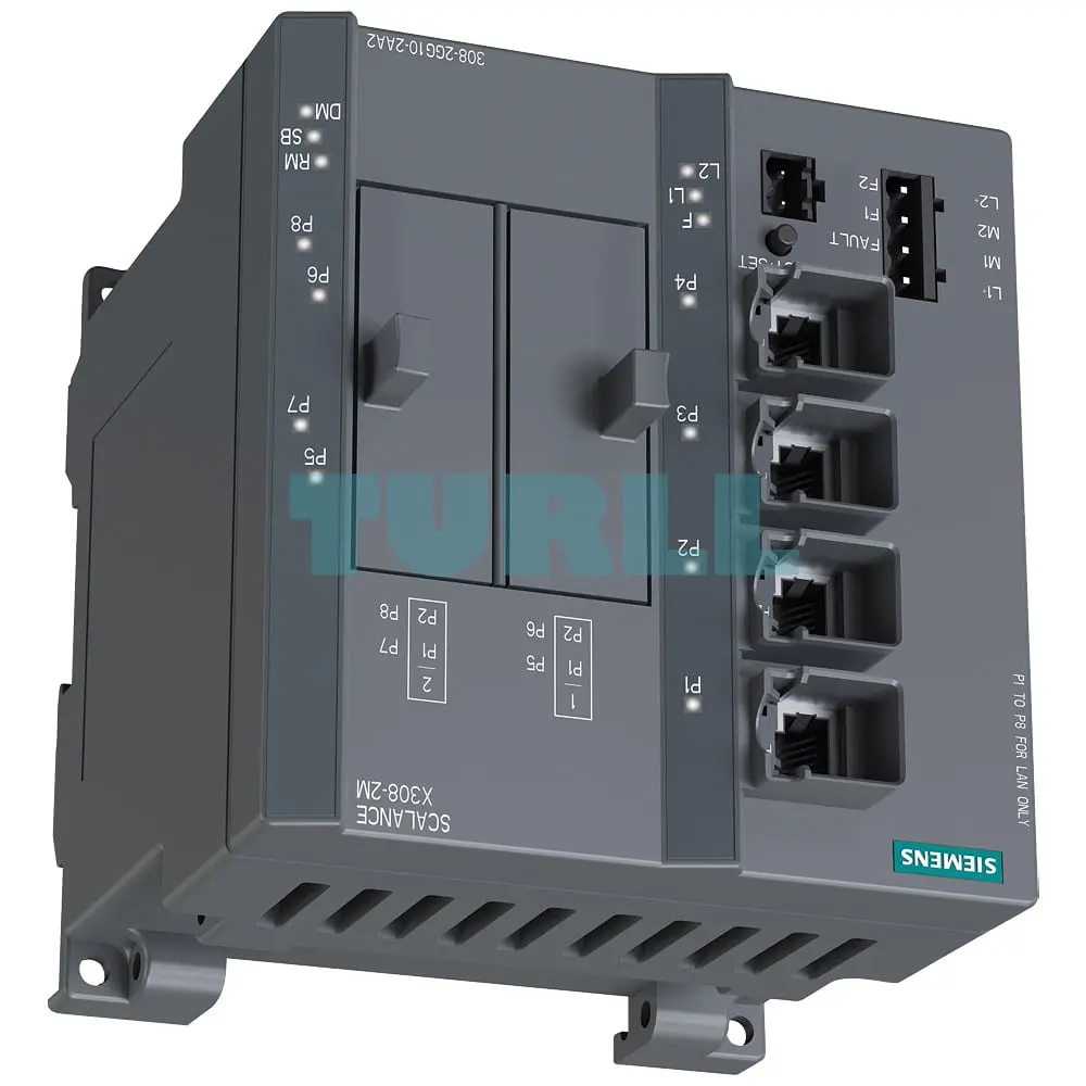 6GK5308-2GG10-2CA2 SIEMENS SCALANCE X308-2M TS Railway-Approved Managed IE Switch Original Brand New - Image 3