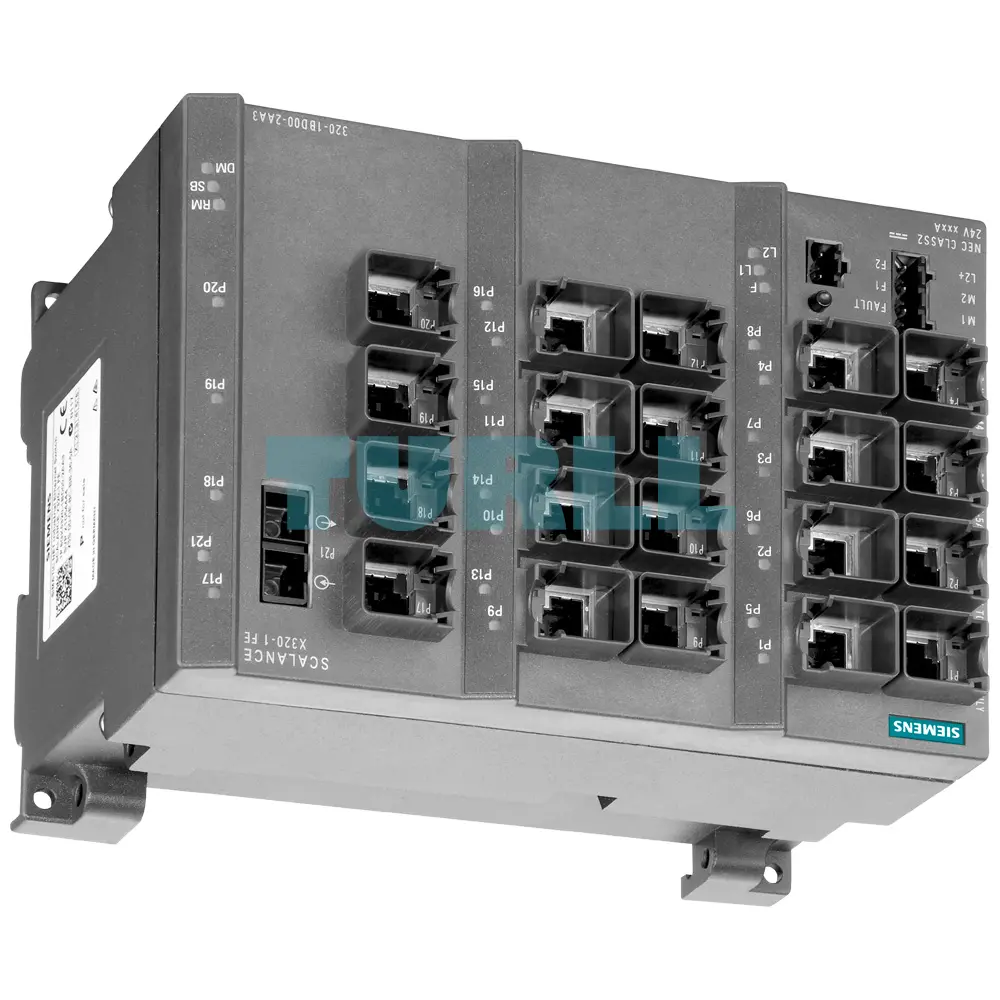 6GK5320-1BD00-2AA3 SIEMENS SCALANCE X320-1FE Managed IE Switch 20 RJ45 + 1 SC Port Original Brand New - Image 3