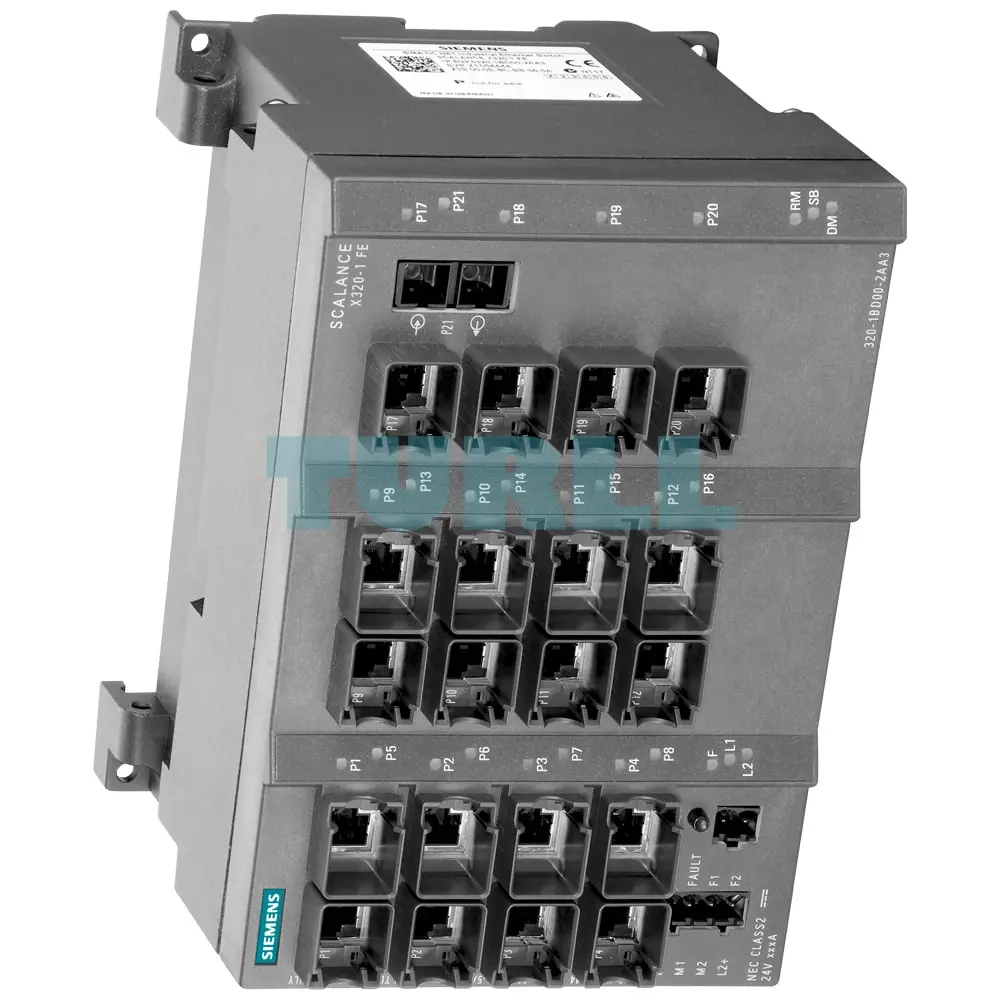 6GK5320-1BD00-2AA3 SIEMENS SCALANCE X320-1FE Managed IE Switch 20 RJ45 + 1 SC Port Original Brand New - Image 4