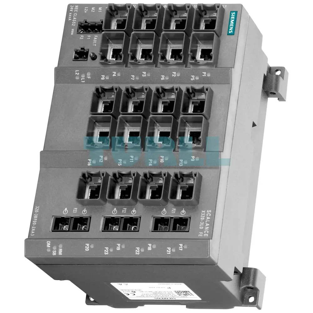 6GK5320-3BF00-2AA3 SIEMENS SCALANCE X320-3LDFE Managed IE Switch 20 RJ45 + 3 SC Fiber Ports Original Brand New - Image 2