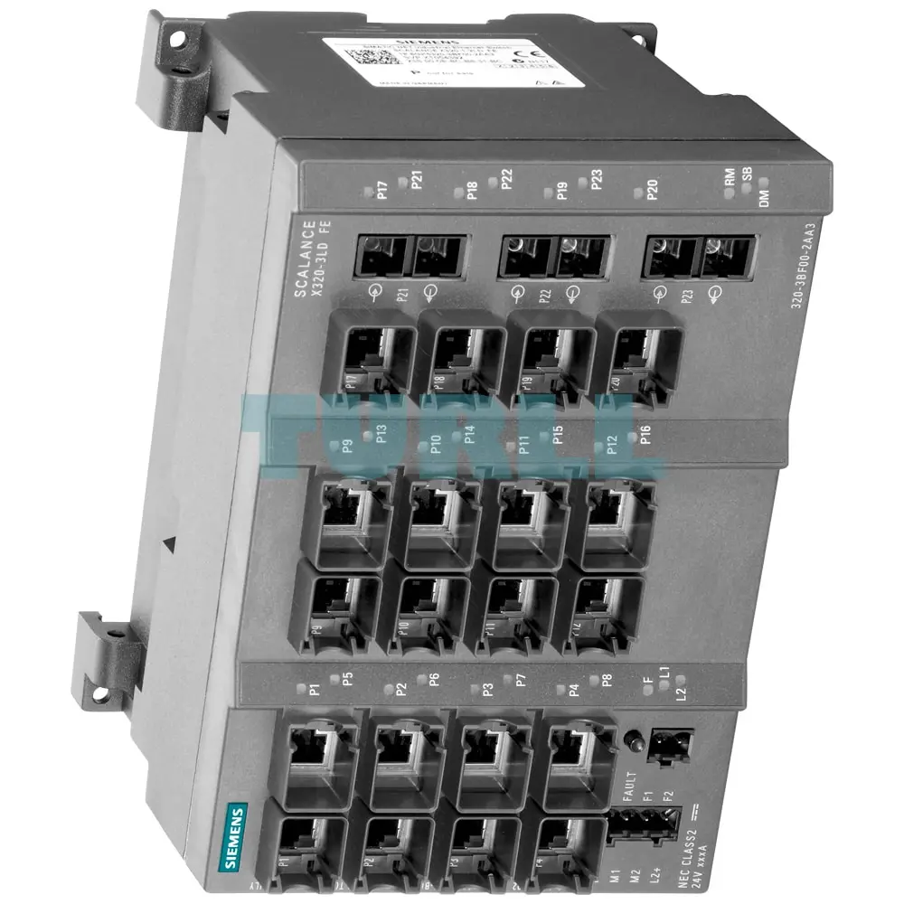 6GK5320-3BF00-2AA3 SIEMENS SCALANCE X320-3LDFE Managed IE Switch 20 RJ45 + 3 SC Fiber Ports Original Brand New - Image 4