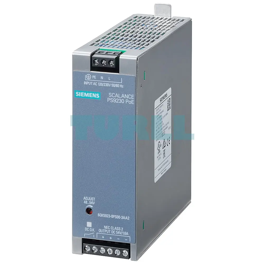 6GK5923-0PS00-3AA2 SIEMENS SCALANCE PS9230PoE NEC Class 2 Power Supply