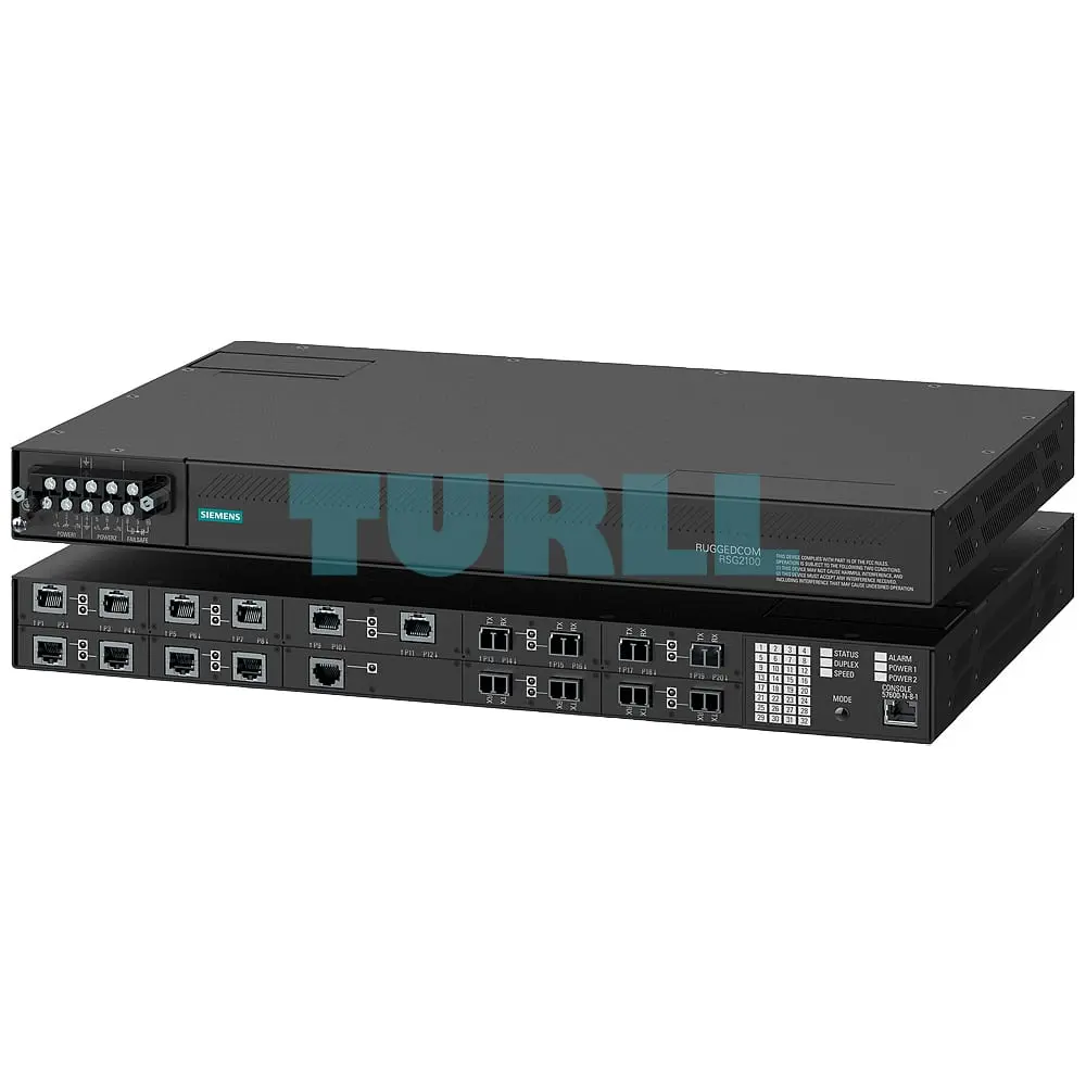 6GK6021-0AS21-1DB0-ZA01B01C01D01E00F00G01H01J01K01 SIEMENS RUGGEDCOM RSG2100 Managed Modular Ethernet Switch