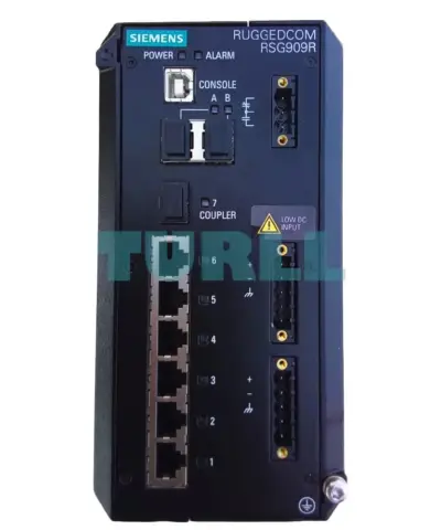 6GK6498-0RB00-1AN0 SIEMENS RUGGEDCOM RSG909R Managed 9-Port HSR/PRP Ethernet Switch