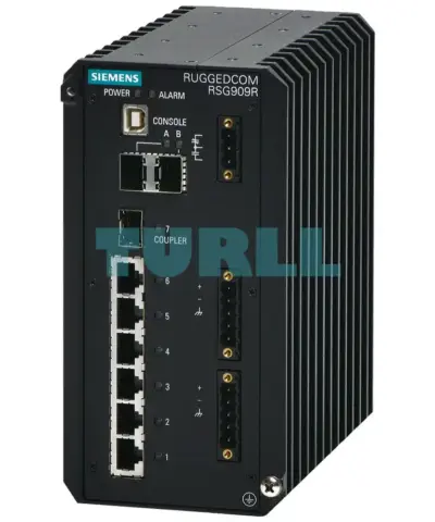 6GK6498-0RB00-1AN1 SIEMENS RUGGEDCOM RSG909R Conformal Coated Managed 9-Port HSR/PRP Ethernet Switch