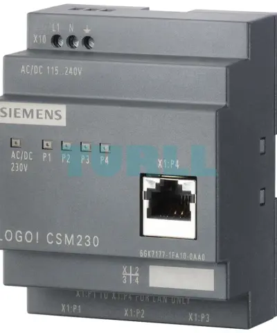 Siemens 6GK7177-1FA10-0AA0 LOGO! CSM 230 Compact Switch Module, 4-Port Industrial Ethernet, 10/100 Mbps