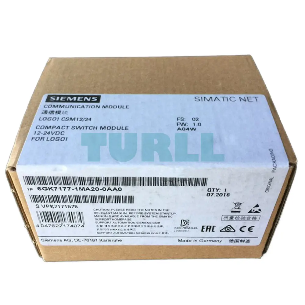 Siemens 6GK7177-1MA20-0AA0 LOGO! CSM12/24 Compact Switch Module