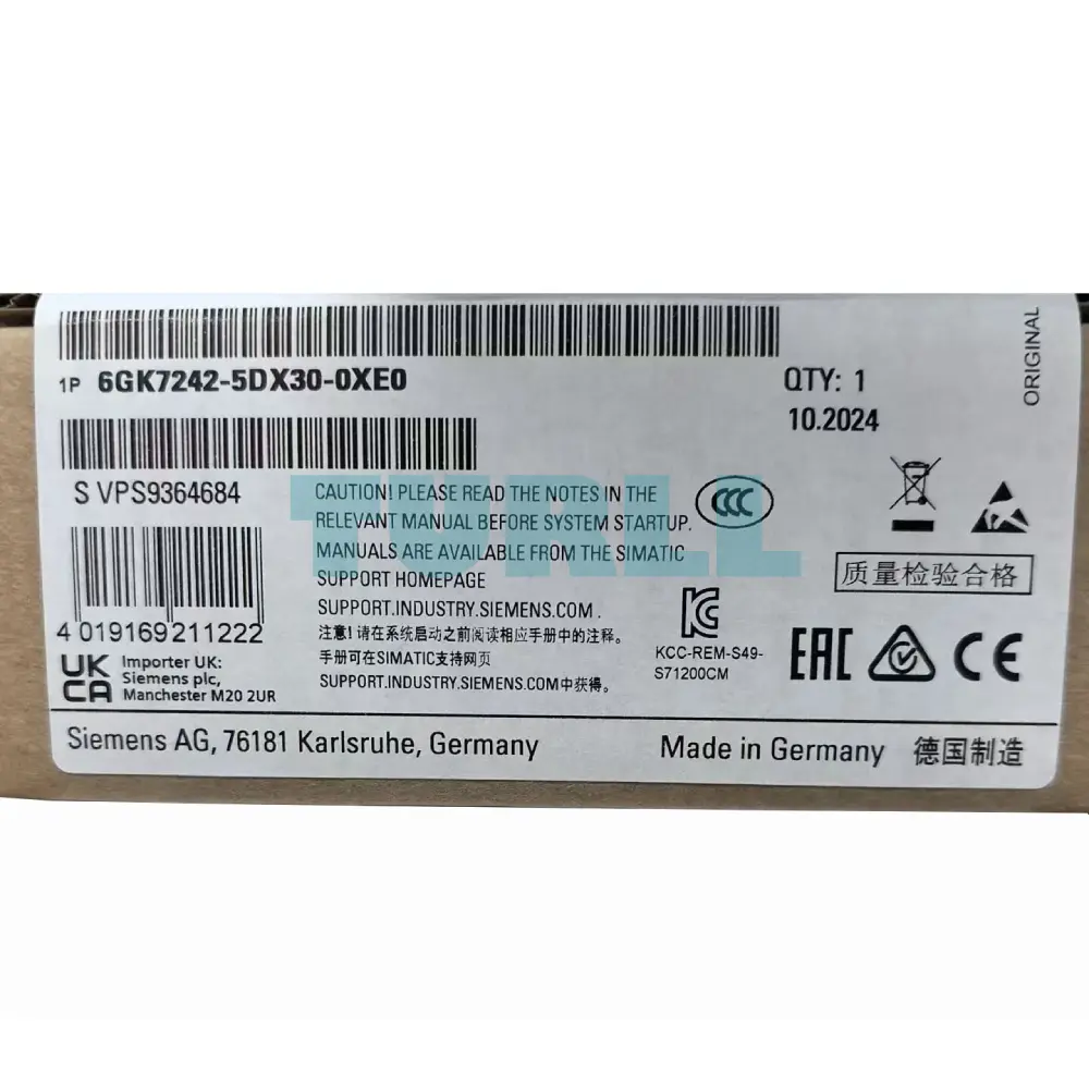 Siemens 6GK7242-5DX30-0XE0 CM 1242-5 Communications Module for SIMATIC S7-1200