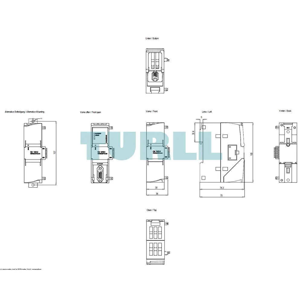 Siemens 6GK7242-5DX30-0XE0 CM 1242-5 Communications Module for SIMATIC S7-1200