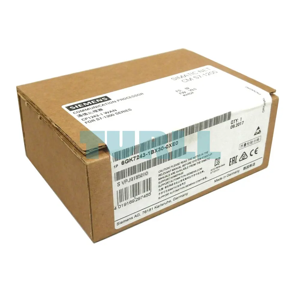 Siemens 6GK7243-1BX30-0XE0 SIMATIC S7-1200 CP 1243-1 Communications Processor Original Brand New 3 Siemens 6GK7243-1BX30-0XE0 SIMATIC S7-1200 CP 1243-1 Communications Processor
