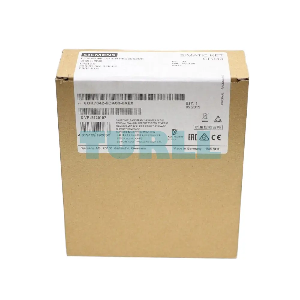 Siemens 6GK7342-5DA03-0XE0 SIMATIC S7-300 Communications Processor CP 342-5 Original Brand New 4 Siemens 6GK7342-5DA03-0XE0 SIMATIC S7-300 Communications Processor CP 342-5
