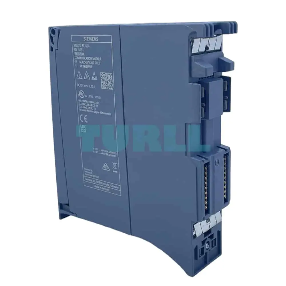 6GK7542-1AX10-0XE0 SIEMENS CM 1542-1 module for S7-1500 with 2x RJ45 PROFINET, IO controller/device, and web diagnostics.