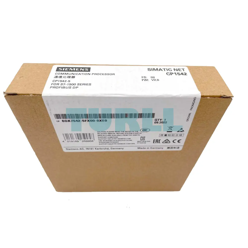 6GK7542-5FX00-0XE0 Siemens CP 1542-5 S7-1500 PROFIBUS DP Module Original Brand New 5 6GK7542-5FX00-0XE0 Siemens CP 1542-5 S7-1500 PROFIBUS DP Module