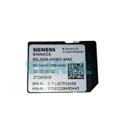 Siemens 6SL3054-4AG00-2AA0 SINAMICS SD Card 512 MB Empty