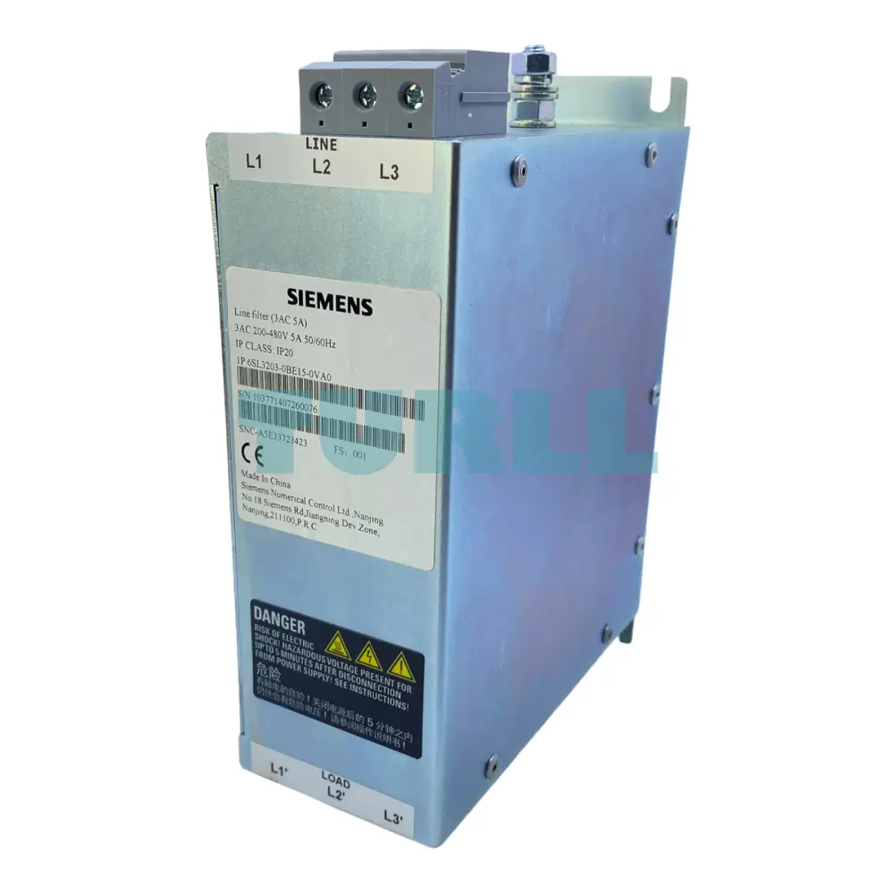 Siemens 6SL3203-0BE15-0VA0 SINAMICS V EMC Filter 200–480V 3-Phase Original Brand New 6 Siemens 6SL3203-0BE15-0VA0 SINAMICS V EMC Filter 200–480V 3-Phas