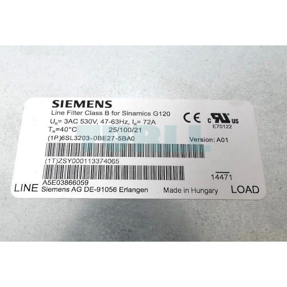 6SL3203-0BE27-5BA0 SIEMENS Exclusive Line Filter Original Brand New 4 6SL3203-0BE27-5BA0 SIEMENS line filter original brand new