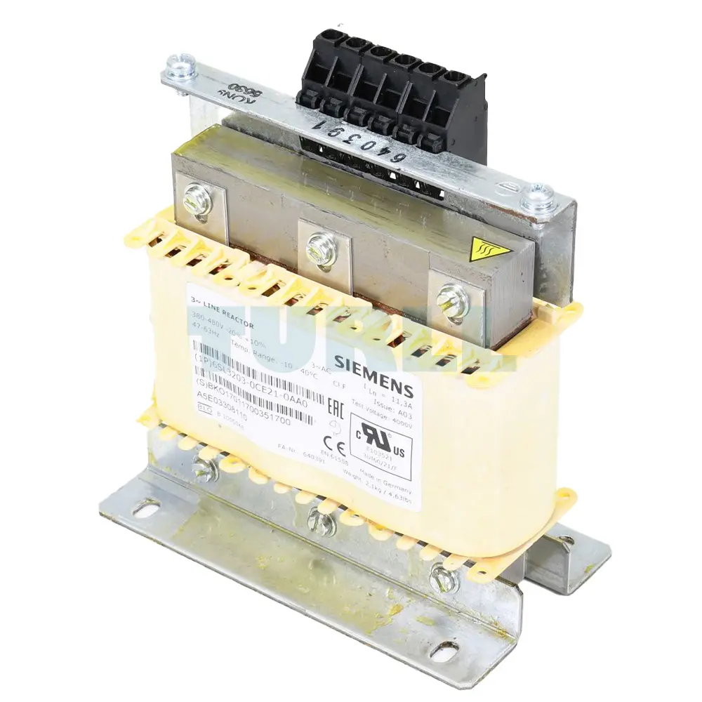 6SL3203-0CE21-0AA0 SIEMENS Exclusive Line Reactor Original Brand New 3 6SL3203-0CE21-0AA0 SIEMENS line reactor original brand new