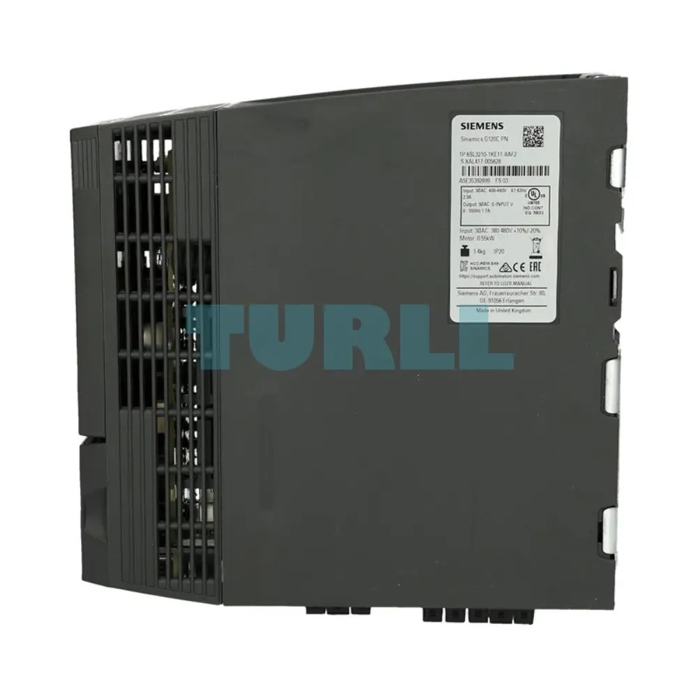 Siemens 6SL3210-1KE12-3AF2 SINAMICS G120C 0.75kW Low Overload, PROFINET, IP20 Original Brand New 6 Siemens 6SL3210-1KE12-3AF2 SINAMICS G120C 0.75kW Low Overload, PROFINET, IP20