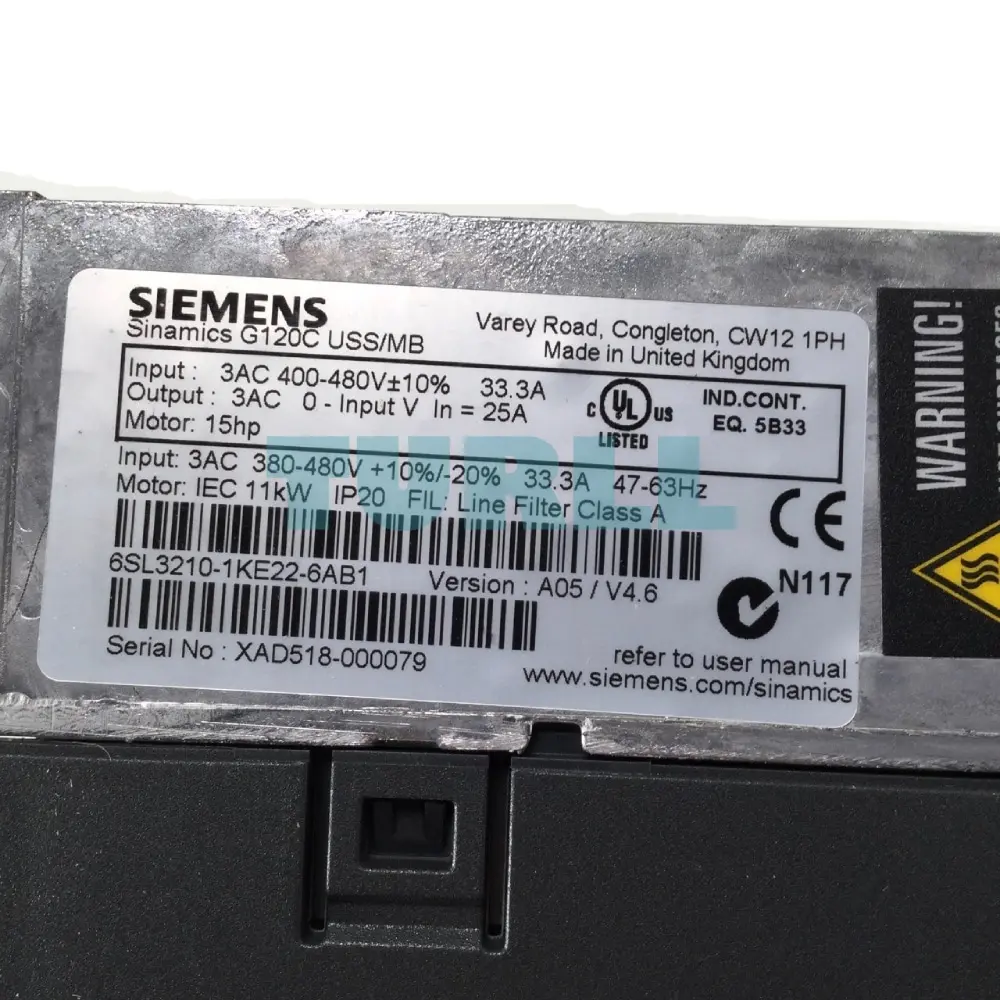 6SL3210-1KE22-6AB1 Siemens SINAMICS G120C Original Brand New 4 6SL3210-1KE22-6AB1 SINAMICS G120C