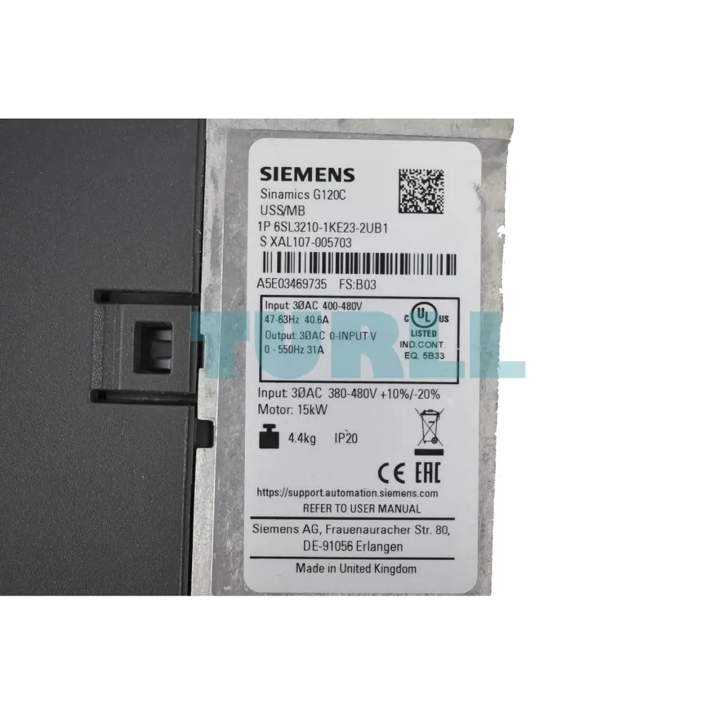 6SL3210-1KE23-2UB1 Siemens SINAMICS G120C Original Brand New 2 6SL3210-1KE23-2UB1 SINAMICS G120C