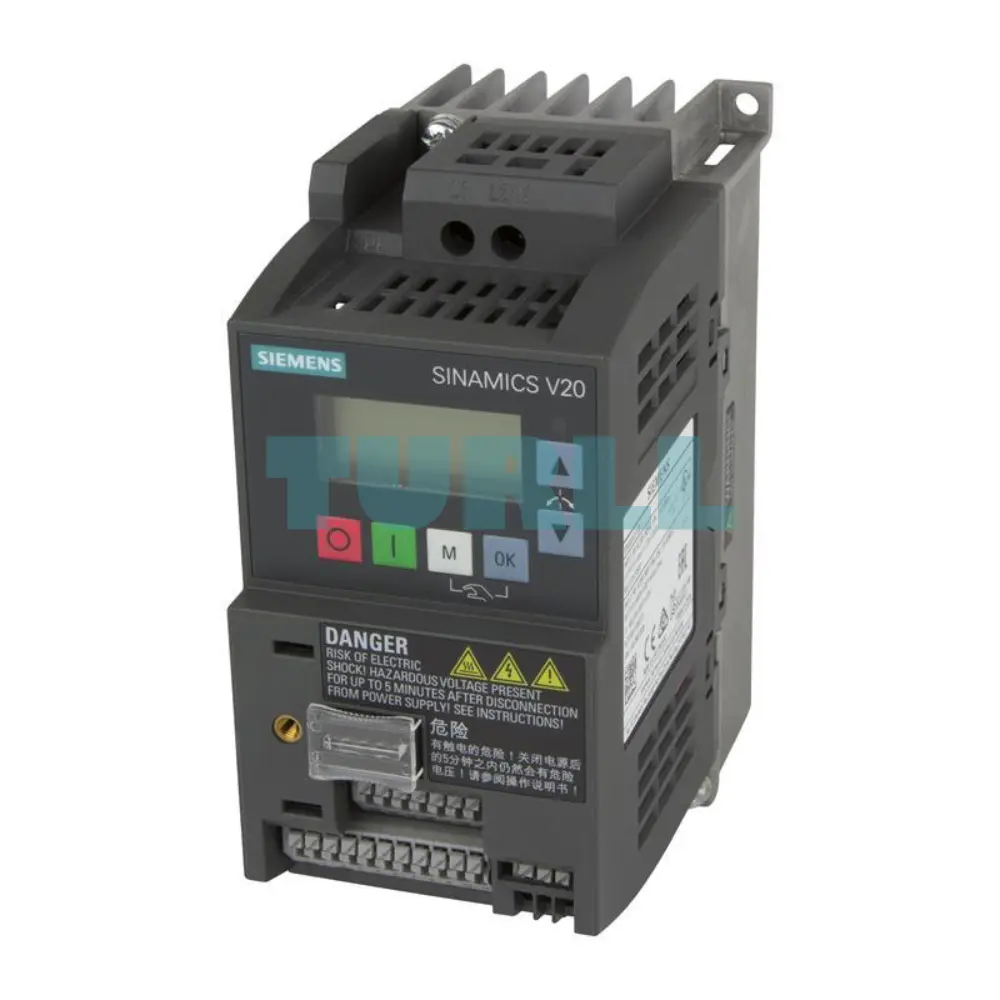 Siemens 6SL3210-5BB15-5BV1 SINAMICS V20, 0.55 kW, 1AC Drive with Integrated Filter Original Brand New 1 Siemens 6SL3210-5BB15-5BV1 SINAMICS V20, 0.55 kW, 1AC Drive with Integrated Filter