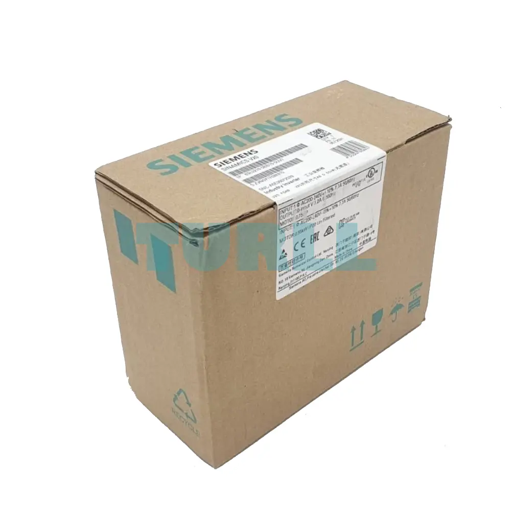 Siemens 6SL3210-5BB15-5UV1 SINAMICS V20 Variable Frequency Drive, 0.55 kW, 1AC 230V Original Brand New 5 Siemens 6SL3210-5BB15-5UV1 SINAMICS V20 Variable Frequency Drive, 0.55 kW, 1AC 230V