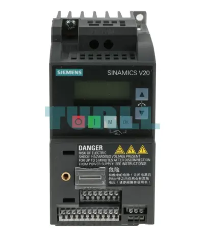 Siemens 6SL3210-5BB17-5UV1 SINAMICS V20 Variable Frequency Drive 0.75 kW (1.0 HP), 200-240V 1AC