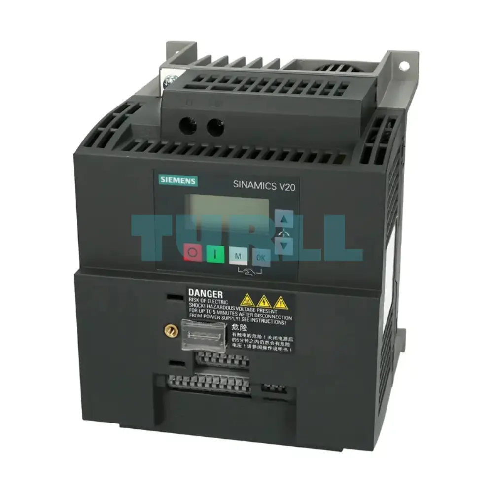 Siemens 6SL3210-5BB22-2BV1 SINAMICS V20 2.2kW 1AC Drive, USS/Modbus, Integrated Filter C1