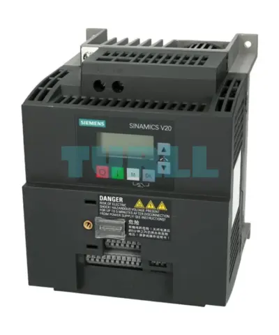 Siemens 6SL3210-5BB23-0BV1 SINAMICS V20, 3kW, 1AC Drive with 150% Overload