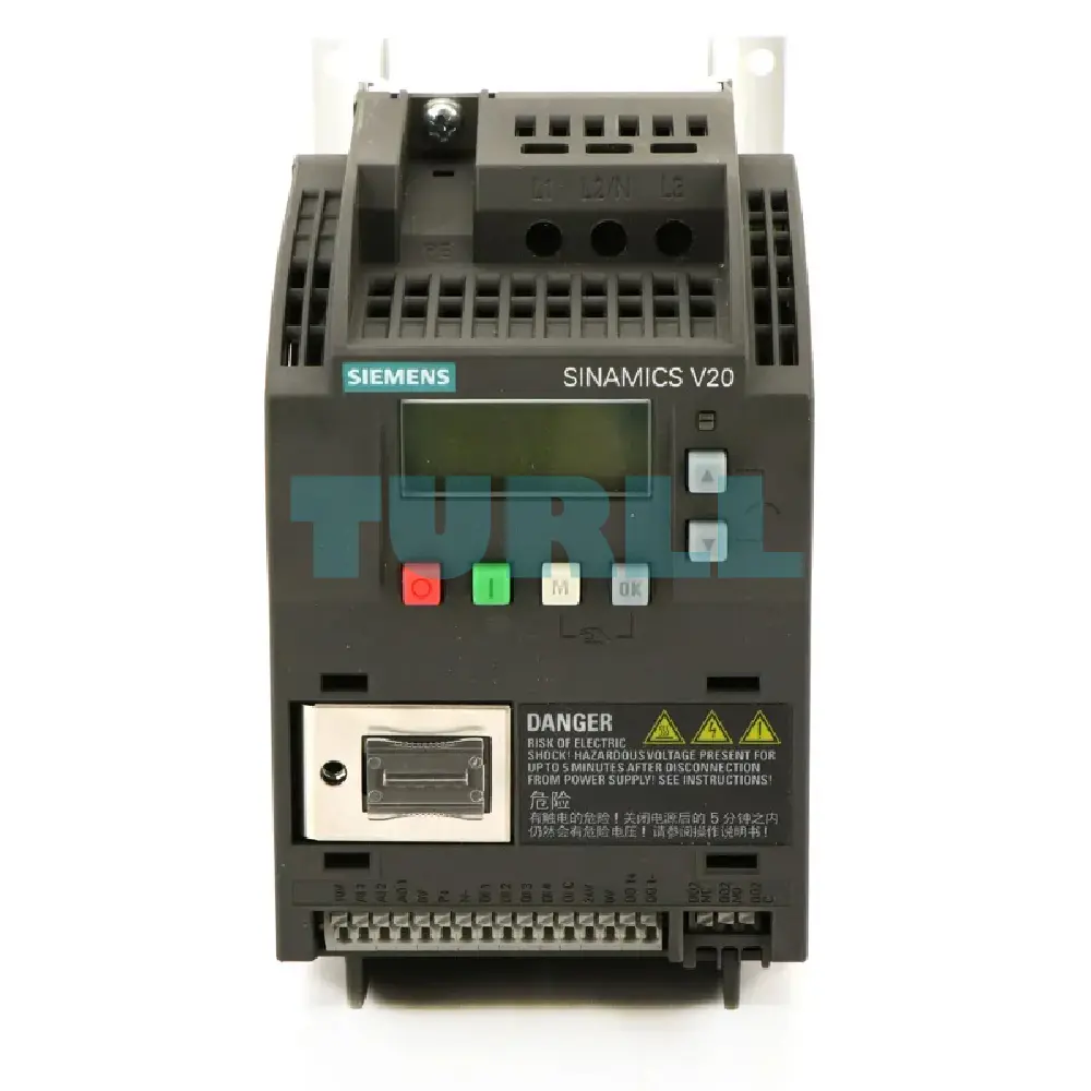 Siemens 6SL3210-5BE15-5UV0 SINAMICS V20 Variable Frequency Drive, 0.55 kW, 3AC 380-480V Original Brand New 1 Siemens 6SL3210-5BE15-5UV0 SINAMICS V20 Variable Frequency Drive, 0.55 kW, 3AC 380-480V