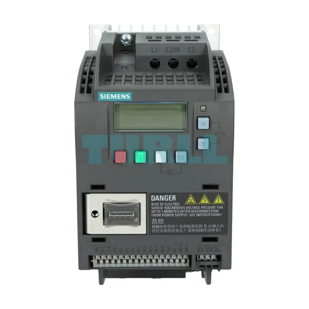 Siemens 6SL3210-5BE21-1UV0 SINAMICS V20 VFD, 1.1 kW, 3-Phase 400V Original Brand New 1 Siemens 6SL3210-5BE21-1UV0 SINAMICS V20 VFD, 1.1 kW, 3-Phase 400V