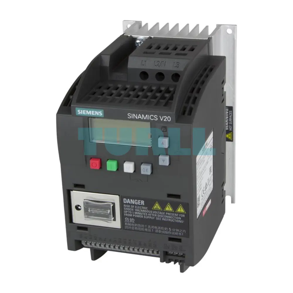 Siemens 6SL3210-5BE21-5CV0 SINAMICS V20, 1.5 kW, 380-480V, 3AC Drive, Integrated Filter Original Brand New 1 Siemens 6SL3210-5BE21-5CV0 SINAMICS V20, 1.5 kW, 380-480V, 3AC Drive, Integrated Filter