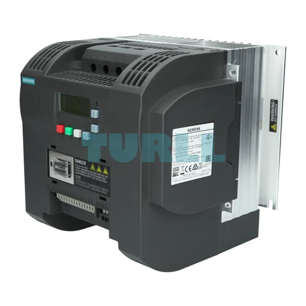 Siemens 6SL3210-5BE25-5UV0 SINAMICS V20 Variable Speed Drive, 5.5 kW, 3-Phase 380-480V Original Brand New 3 Siemens 6SL3210-5BE25-5UV0 SINAMICS V20 Variable Speed Drive, 5.5 kW, 3-Phase 380-480V