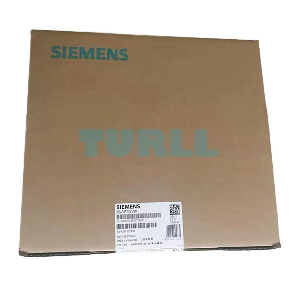 Siemens 6SL3210-5BE31-5UV0 SINAMICS V20 Variable Frequency Drive (VFD) 15 kW, 380-480V Original Brand New 4 Siemens 6SL3210-5BE31-5UV0 SINAMICS V20 Variable Frequency Drive (VFD) 15 kW, 380-480V