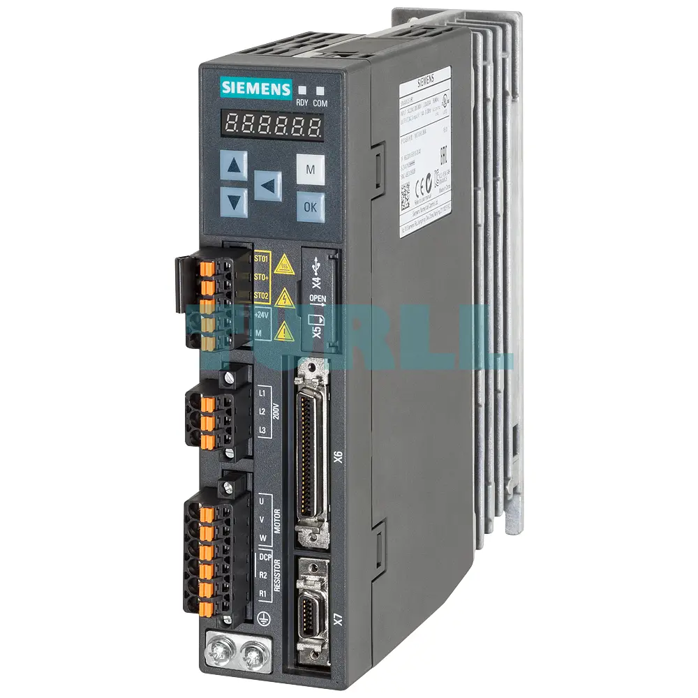 Siemens 6SL3210-5FB10-2UA1 SINAMICS V90 Servo Drive 0.2 kW, 200-240V, IP20 Original Brand New 1 Siemens 6SL3210-5FB10-2UA1 SINAMICS V90 Servo Drive 0.2 kW, 200-240V, IP20