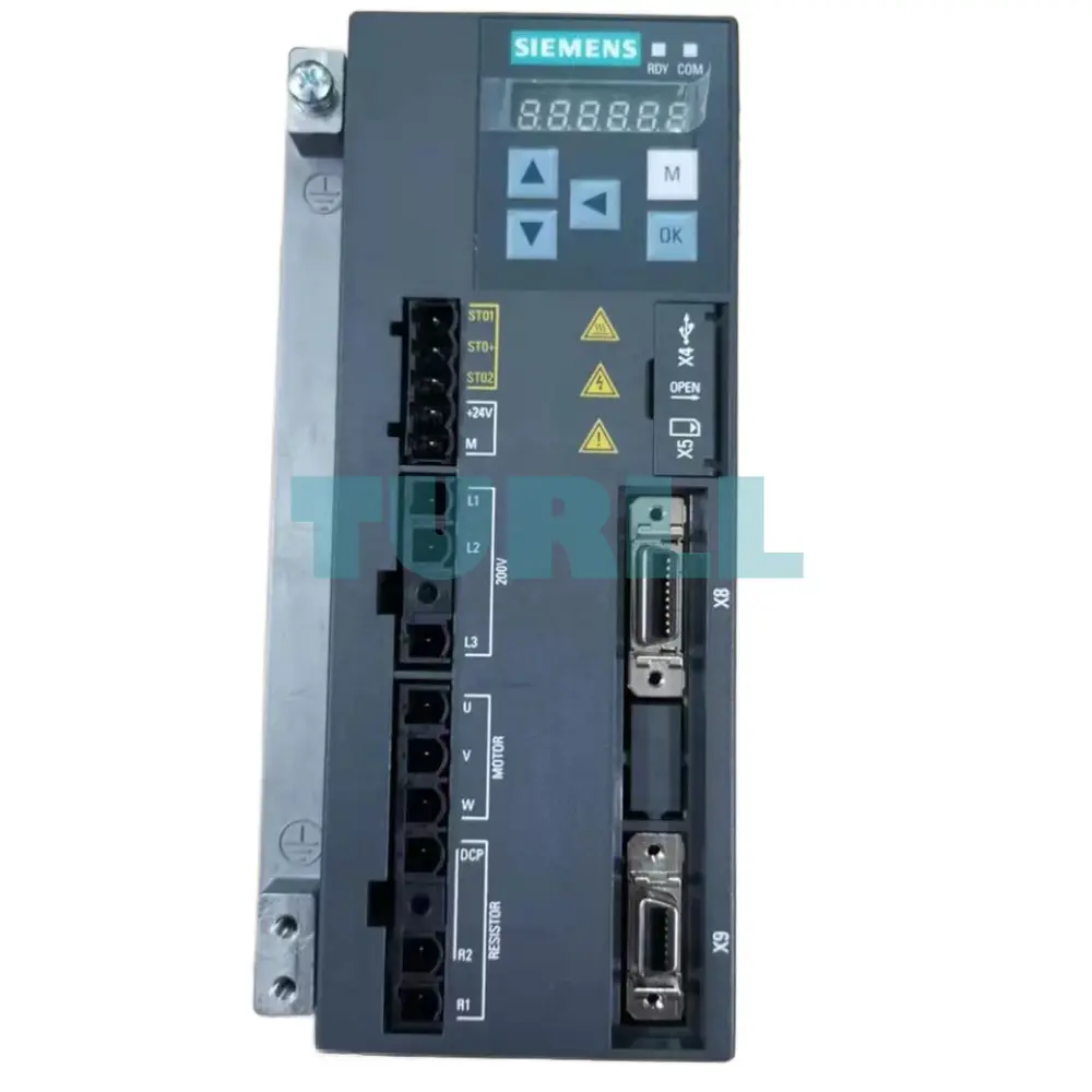Siemens 6SL3210-5FB10-8UF0 SINAMICS V90 Servo Drive 0.75 kW, PROFINET, 200-240V Original Brand New 1 Siemens 6SL3210-5FB10-8UF0 SINAMICS V90 Servo Drive 0.75 kW, PROFINET, 200-240V