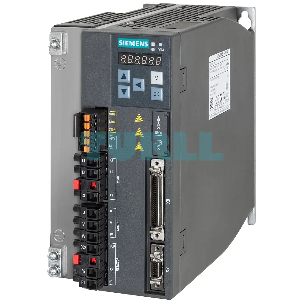 Siemens 6SL3210-5FB12-0UA0 SINAMICS V90 Servo Drive 2 kW, 200-240V, IP20 Original Brand New 1 Siemens 6SL3210-5FB12-0UA0 SINAMICS V90 Servo Drive 2 kW, 200-240V, IP20