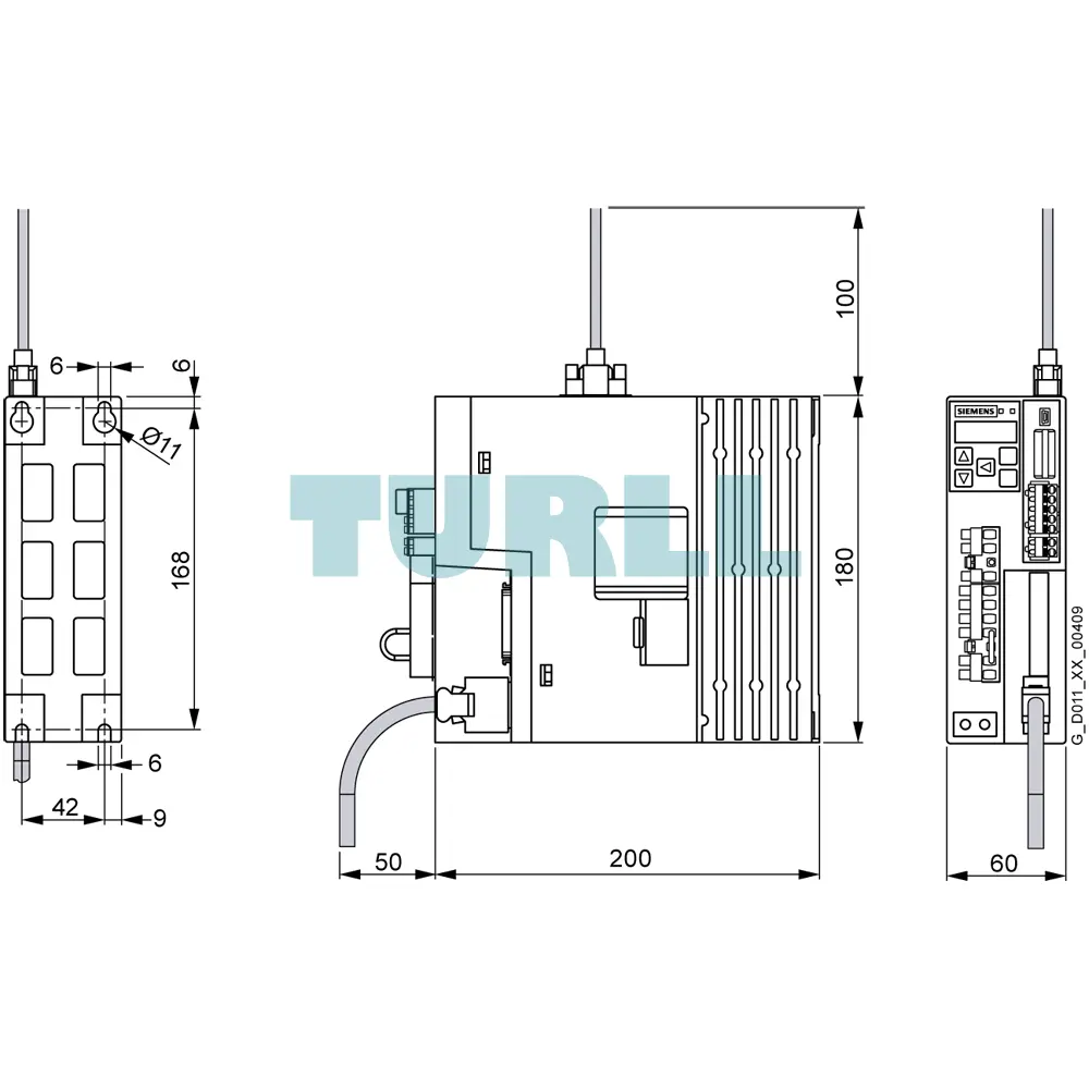 Siemens 6SL3210-5FE10-4UA0 SINAMICS V90 Servo Drive, 0.4kW, 380-480V Original Brand New 6 Siemens 6SL3210-5FE10-4UA0 SINAMICS V90 Servo Drive, 0.4kW, 380-480V