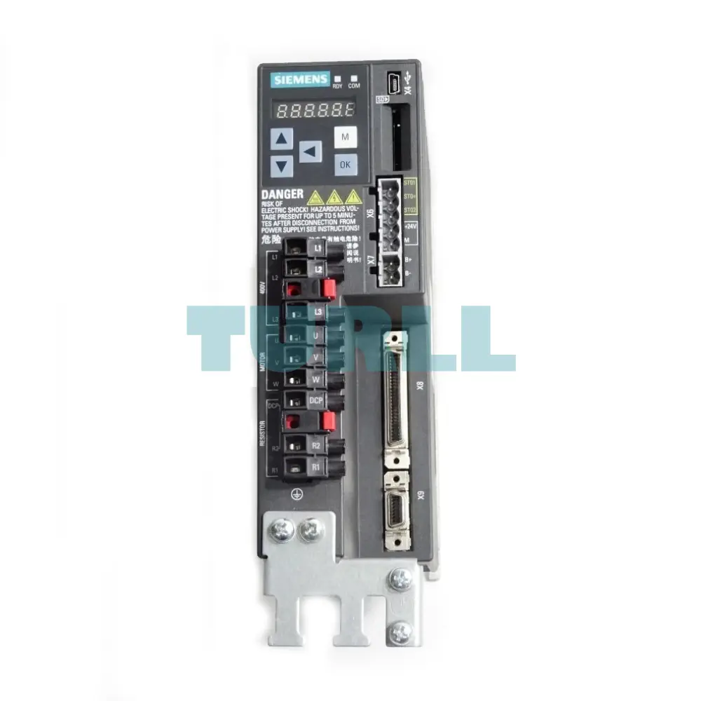 Siemens 6SL3210-5FE10-4UA0 SINAMICS V90 Servo Drive, 0.4kW, 380-480V Original Brand New 1 Siemens 6SL3210-5FE10-4UA0 SINAMICS V90 Servo Drive, 0.4kW, 380-480V