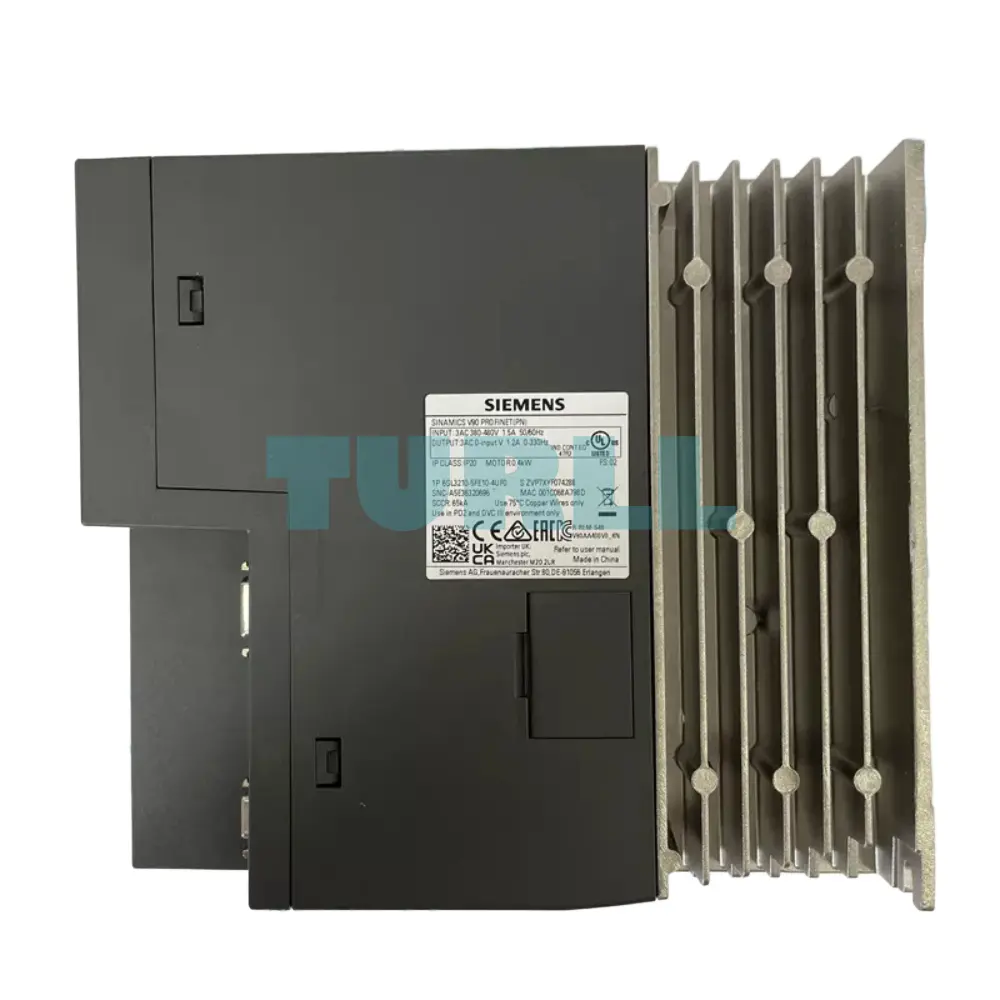 Siemens 6SL3210-5FE10-4UF0 SINAMICS V90 Servo Drive 0.4kW, PROFINET, 380-480V Original Brand New 3 Siemens 6SL3210-5FE10-4UF0 SINAMICS V90 Servo Drive 0.4kW, PROFINET, 380-480V