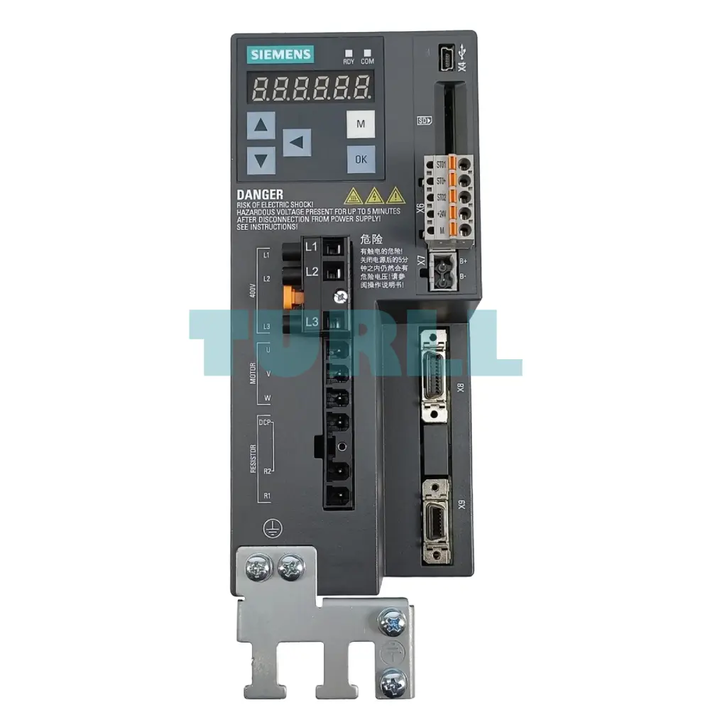 Siemens 6SL3210-5FE10-8UF0 SINAMICS V90 Servo Drive 0.75 kW, PROFINET Original Brand New 1 Siemens 6SL3210-5FE10-8UF0 SINAMICS V90 Servo Drive 0.75 kW, PROFINET