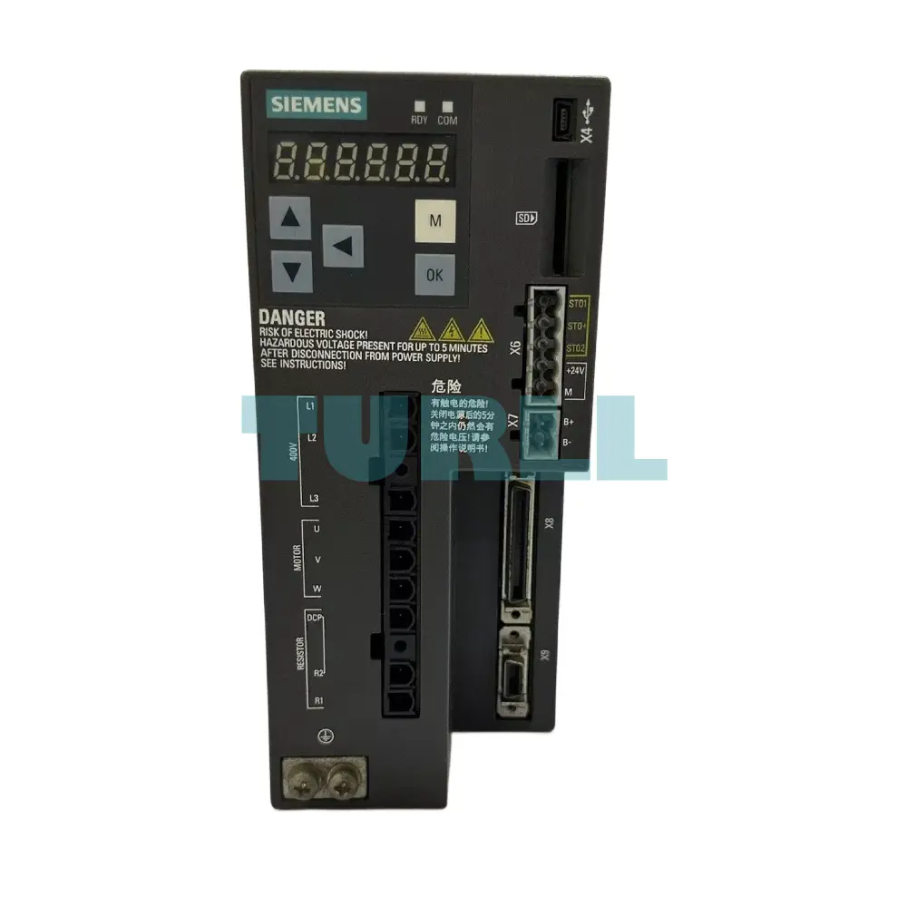 Siemens 6SL3210-5FE11-0UA0 SINAMICS V90 Servo Drive, 380-480V, 1.0kW Original Brand New 1 Siemens 6SL3210-5FE11-0UA0 SINAMICS V90 Servo Drive, 380-480V, 1.0kW
