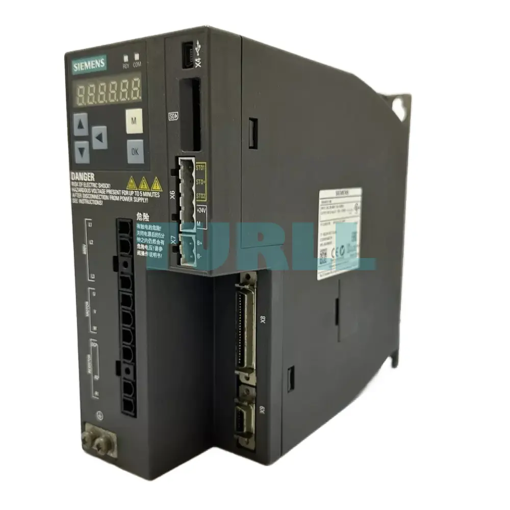 Siemens 6SL3210-5FE11-0UA0 SINAMICS V90 Servo Drive, 380-480V, 1.0kW Original Brand New 4 Siemens 6SL3210-5FE11-0UA0 SINAMICS V90 Servo Drive, 380-480V, 1.0kW